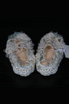 Susanfang crochet craft flat shoes AW21SHO05CORWHT